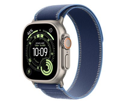 Smartwatch APPLE Watch Ultra 3 Naturalny Tytan/Niebieska Opaska Trail M/L 5G